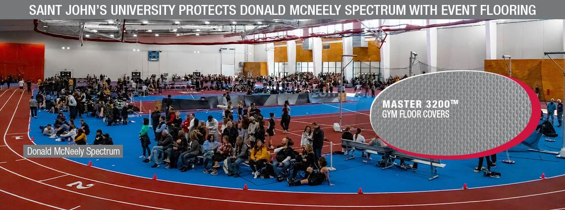 Saint John’s University Protects Donald McNeely Spectrum With Event Flooring